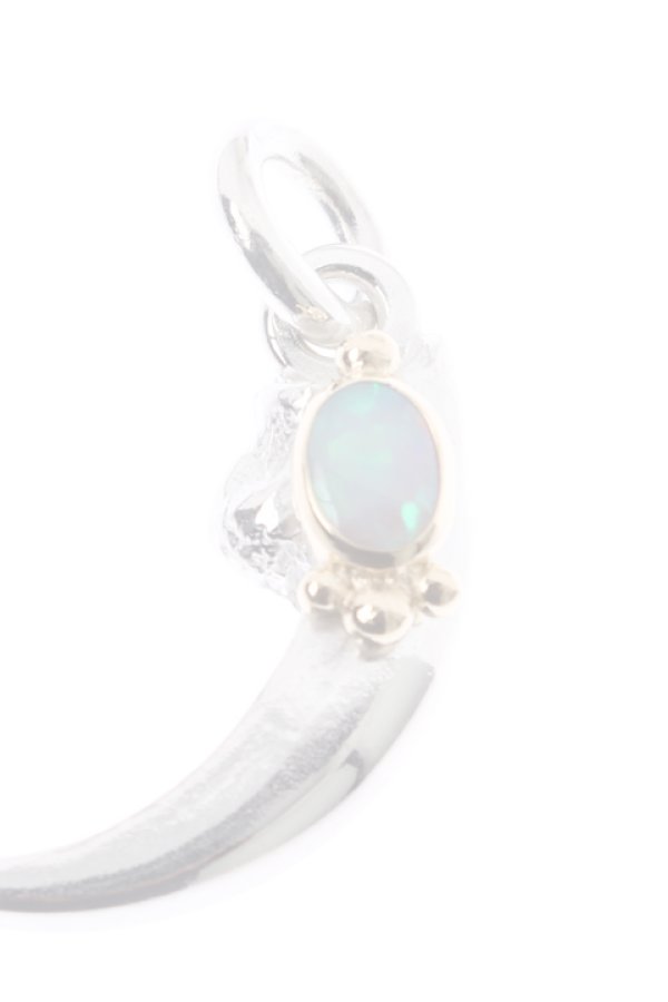 画像5:  {SOLD} Taro Washimi タロウ ワシミ 鷲見太郎 opal × K18 sazare cup(5×7) S eagle claw single pendant 02 {WT-PENDANT-1126A-AIA}  :WT-PENDANT-14-F  (5)