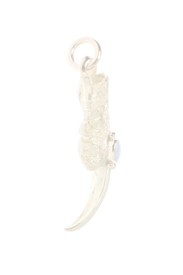 画像2:  {SOLD} Taro Washimi タロウ ワシミ 鷲見太郎 opal × K18 sazare cup(5×7) L K18 eagle claw single pendant 02 {-BJS}  :WT-PENDANT-18-F  (2)