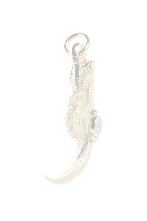 画像4:  {SOLD} Taro Washimi タロウ ワシミ 鷲見太郎 opal × K18 sazare cup(5×7) L K18 eagle claw single pendant 02 {-BJS}  :WT-PENDANT-18-F  (4)