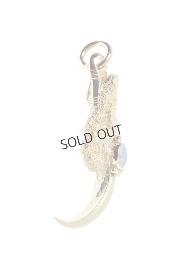 画像4: {SOLD}Taro Washimi タロウ ワシミ 鷲見太郎 opal × K18 sazare cup(5×7) L K18 eagle claw single pendant 02{-BJS} (4)