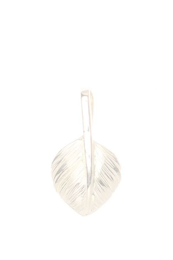 画像1:  {SOLD} Taro Washimi タロウ ワシミ 鷲見太郎 M K18 heart feather 01 {1HFM01-YG-BJS}  :WT-PENDANT-21-F  (1)