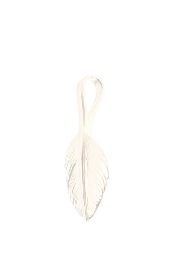 画像3:  {SOLD} Taro Washimi タロウ ワシミ 鷲見太郎 M K18 heart feather 01 {1HFM01-YG-BJS}  :WT-PENDANT-21-F  (3)