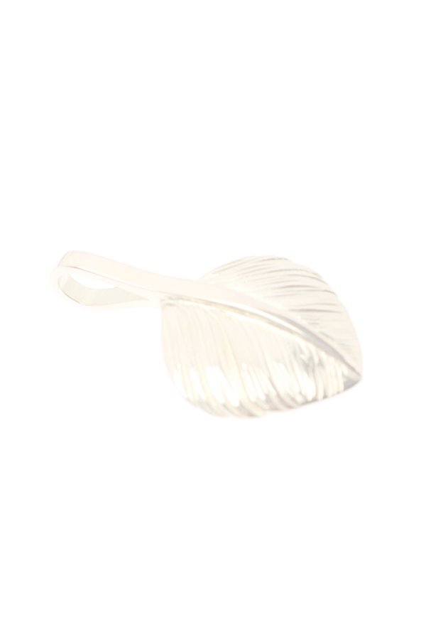 画像4:  {SOLD} Taro Washimi タロウ ワシミ 鷲見太郎 M K18 heart feather 01 {1HFM01-YG-BJS}  :WT-PENDANT-21-F  (4)