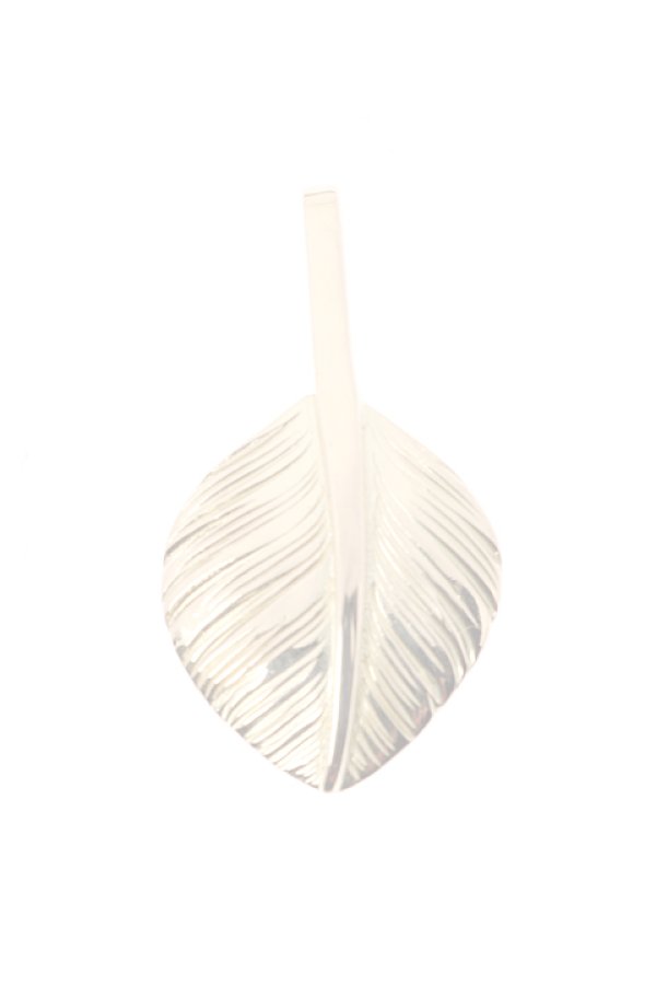画像1:  {SOLD} Taro Washimi タロウ ワシミ 鷲見太郎 L K18 heart feather 01 {1HFL01-YG-BJS}  :WT-PENDANT-25-F  (1)