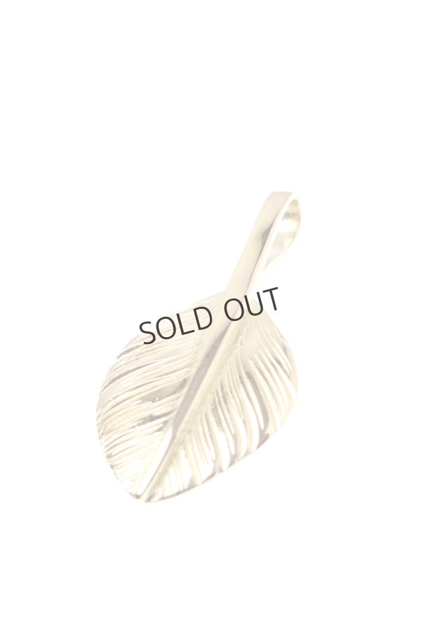 画像5: {SOLD}Taro Washimi タロウ ワシミ 鷲見太郎 L K18 heart feather 01{1HFL01-YG-BJS} (5)