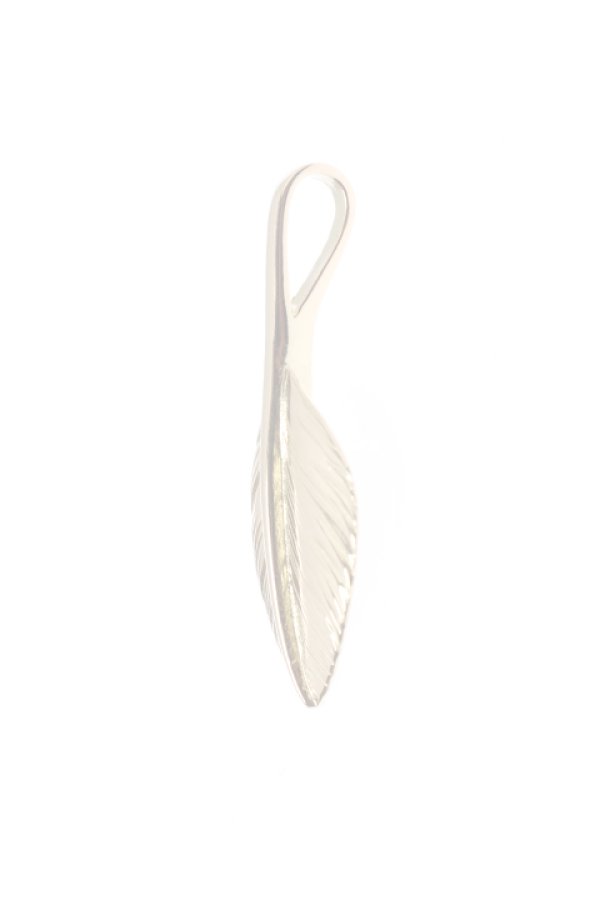 画像3:  {SOLD} Taro Washimi タロウ ワシミ 鷲見太郎 L K18 heart feather 02 {1HFL02-YG-BJS}  :WT-PENDANT-26-F  (3)