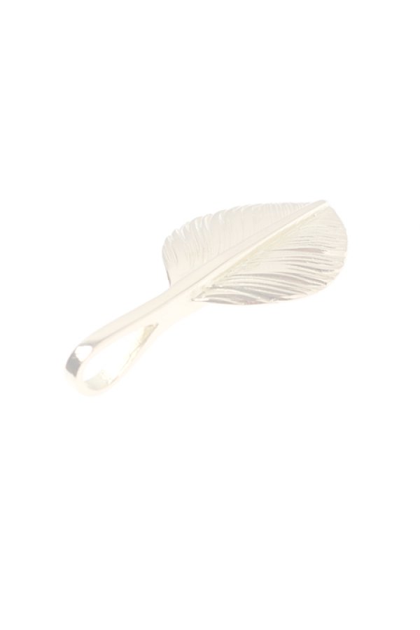 画像4:  {SOLD} Taro Washimi タロウ ワシミ 鷲見太郎 L K18 heart feather 02 {1HFL02-YG-BJS}  :WT-PENDANT-26-F  (4)