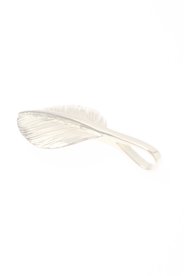 画像5:  {SOLD} Taro Washimi タロウ ワシミ 鷲見太郎 L K18 heart feather 02 {1HFL02-YG-BJS}  :WT-PENDANT-26-F  (5)