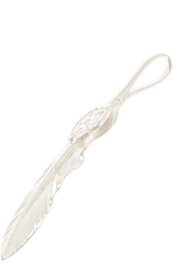 画像5:  {SOLD} Taro Washimi タロウ ワシミ 鷲見太郎 S K18 flower metal × S feather 01 {-BJS}  :WT-PENDANT-36-S  (5)