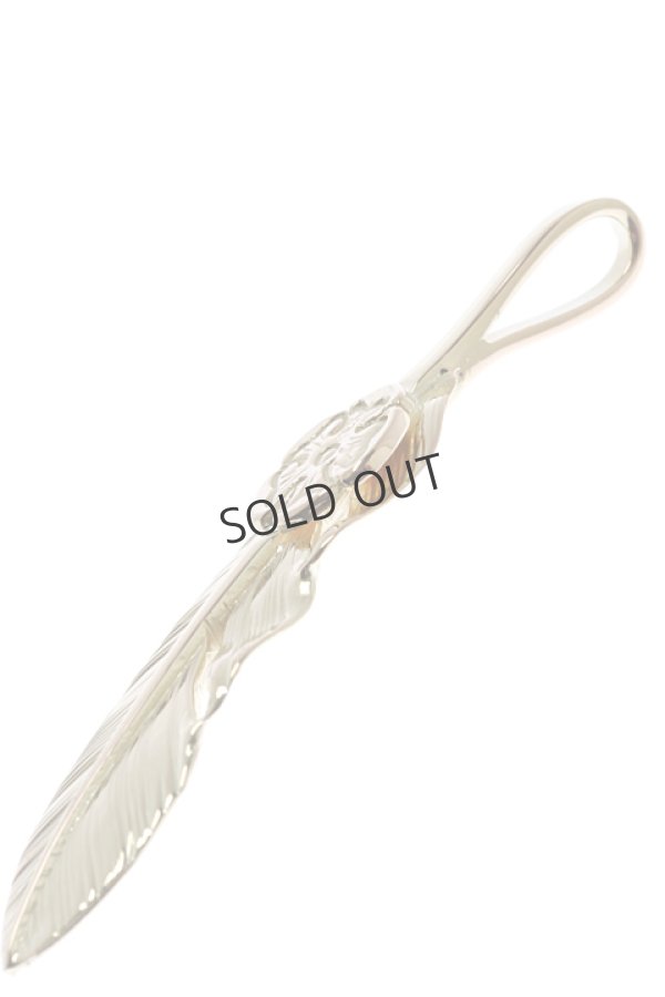 画像5: {SOLD}Taro Washimi タロウ ワシミ 鷲見太郎 S K18 flower metal × S feather 01{-BJS} (5)