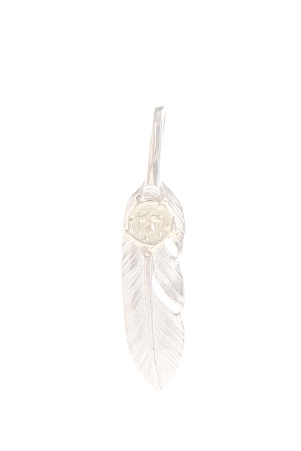 画像1:  {SOLD} Taro Washimi タロウ ワシミ 鷲見太郎 arabesque K18 eagle metal × S feather 01 {-AIA}  :WT-PENDANT-38-F  (1)