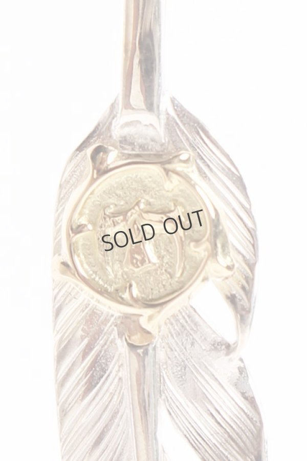 画像2: {SOLD}Taro Washimi タロウ ワシミ 鷲見太郎 arabesque K18 eagle metal × S feather 01{-AIA} (2)