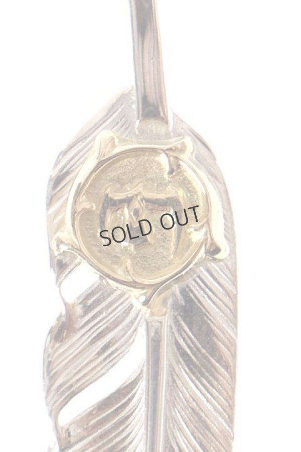 画像2: {SOLD}Taro Washimi タロウ ワシミ 鷲見太郎 arabesque K18 eagle metal × S feather 02{-AIA} (2)