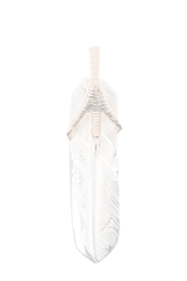画像1:  {SOLD} Taro Washimi タロウ ワシミ 鷲見太郎 K18PG eagle claw pendant 01 × L arabesque flight feather 01 {-BJS}  :WT-PENDANT-50-F  (1)