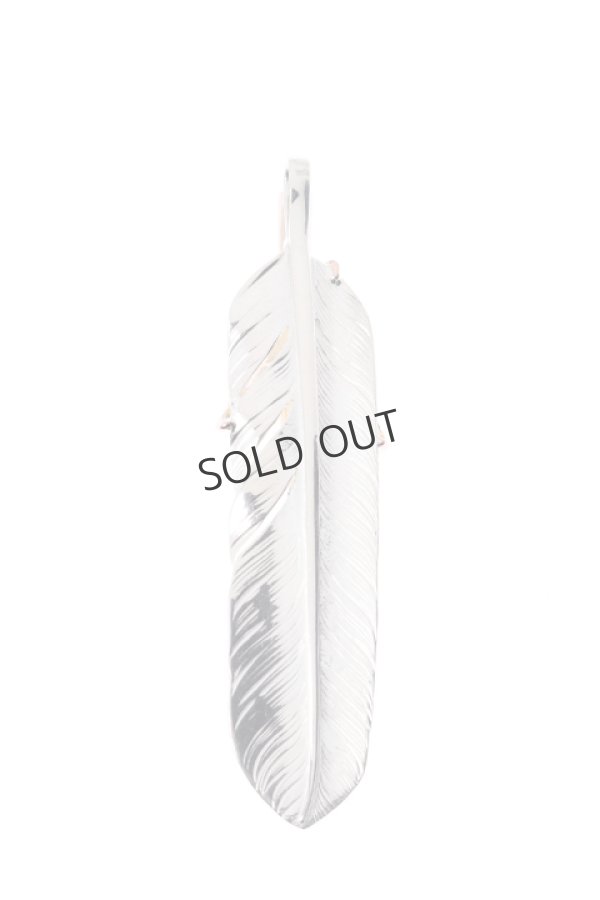 画像2: {SOLD}Taro Washimi タロウ ワシミ 鷲見太郎 K18PG eagle claw pendant 01 × L arabesque flight feather 01{-BJS} (2)