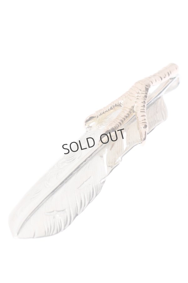 画像3: {SOLD}Taro Washimi タロウ ワシミ 鷲見太郎 K18PG eagle claw pendant 01 × L arabesque flight feather 01{-BJS} (3)
