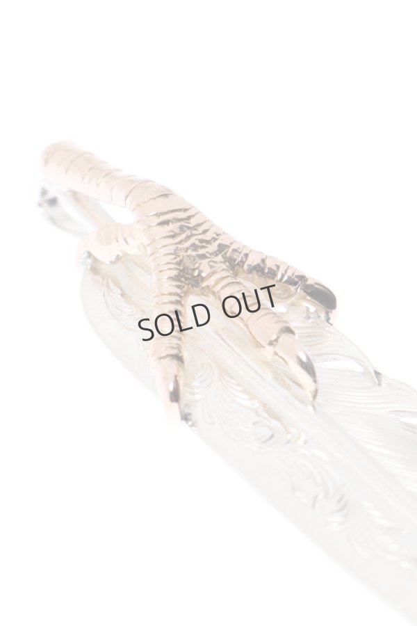 画像4: {SOLD}Taro Washimi タロウ ワシミ 鷲見太郎 K18PG eagle claw pendant 01 × L arabesque flight feather 01{-BJS} (4)