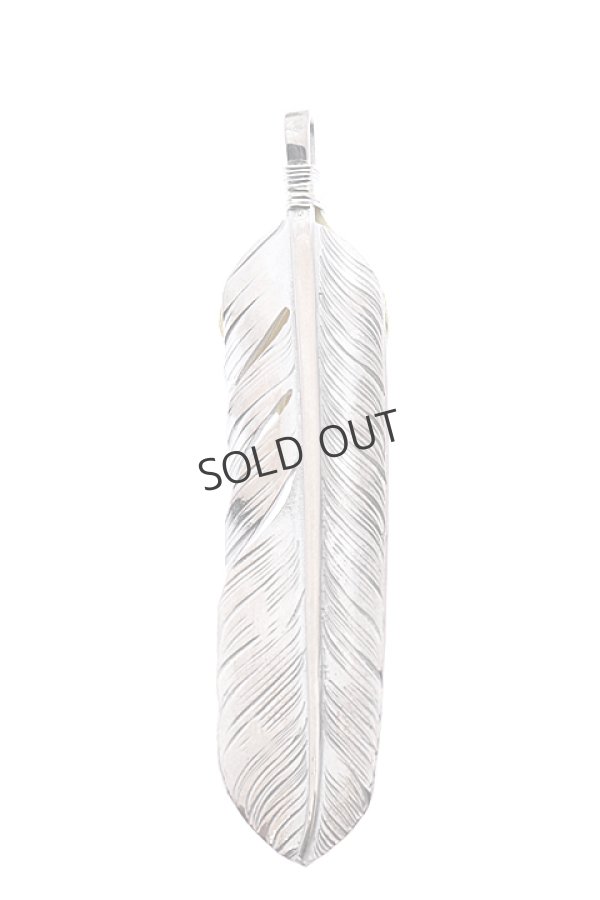 画像2: {SOLD}Taro Washimi タロウ ワシミ 鷲見太郎 turquoise × K18 cup(6×8) L K18 flight heart feather 01 × L arabesque flight feather 01{-BJS} (2)