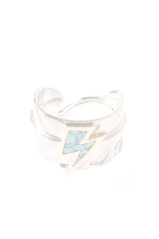 Taro Washimi タロウ ワシミ 鷲見太郎 L feather ring 01 turquoise