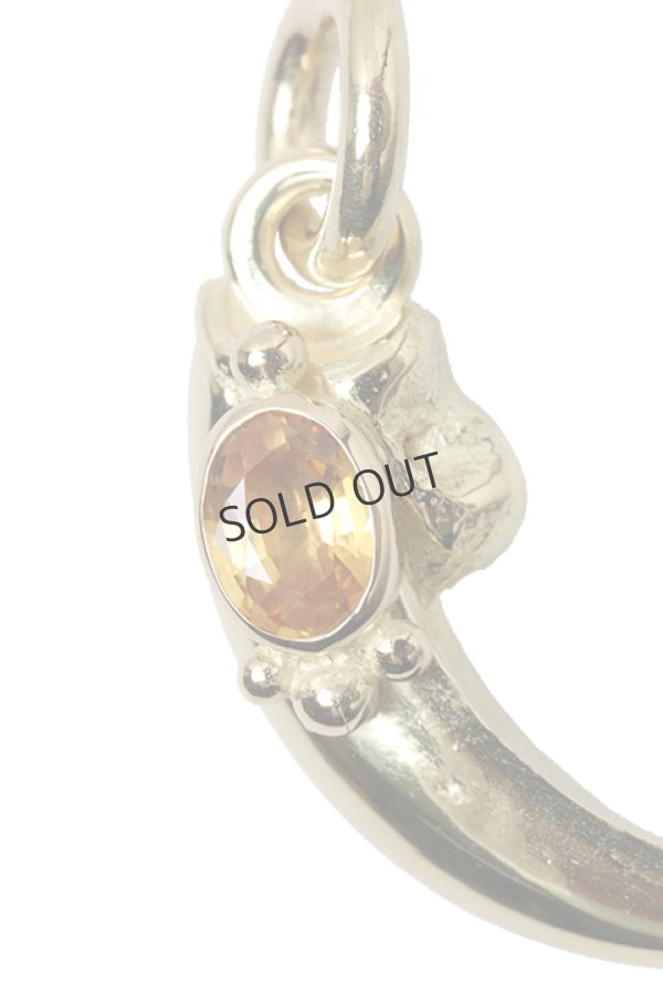 画像2: {SOLD}Taro Washimi タロウ ワシミ 鷲見太郎 S K18 eagle claw single pendant 01/SAPPHIRE{-BJA} (2)