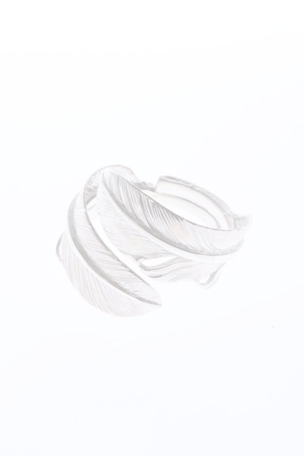 画像2:  {SOLD} Taro Washimi タロウ ワシミ 鷲見太郎 S two feather ring {-BBA}  :WT202210-01-F  (2)