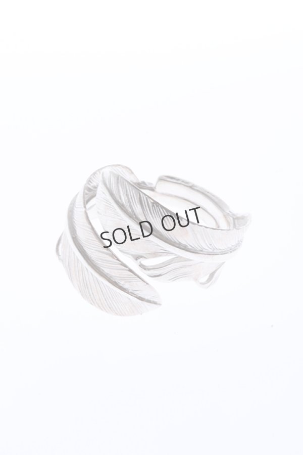 画像2: {SOLD}Taro Washimi タロウ ワシミ 鷲見太郎 S two feather ring{-BBA} (2)