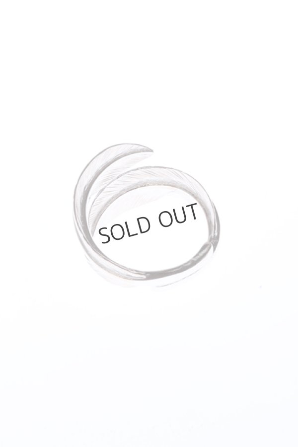 画像3: {SOLD}Taro Washimi タロウ ワシミ 鷲見太郎 S two feather ring{-BBA} (3)