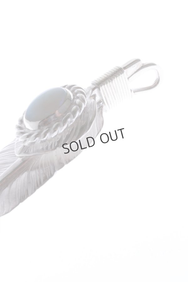 画像2: {SOLD}Taro Washimi タロウ ワシミ 鷲見太郎 M heart feather / 5×7 cup / opal5×7{-BBA} (2)