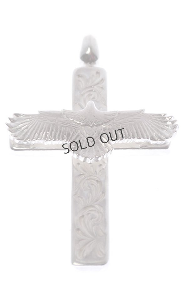 画像3: {SOLD}Taro Washimi タロウ ワシミ 鷲見太郎 mini arabesque cross pendant / eagle eg-06/925 parts{-BCS} (3)