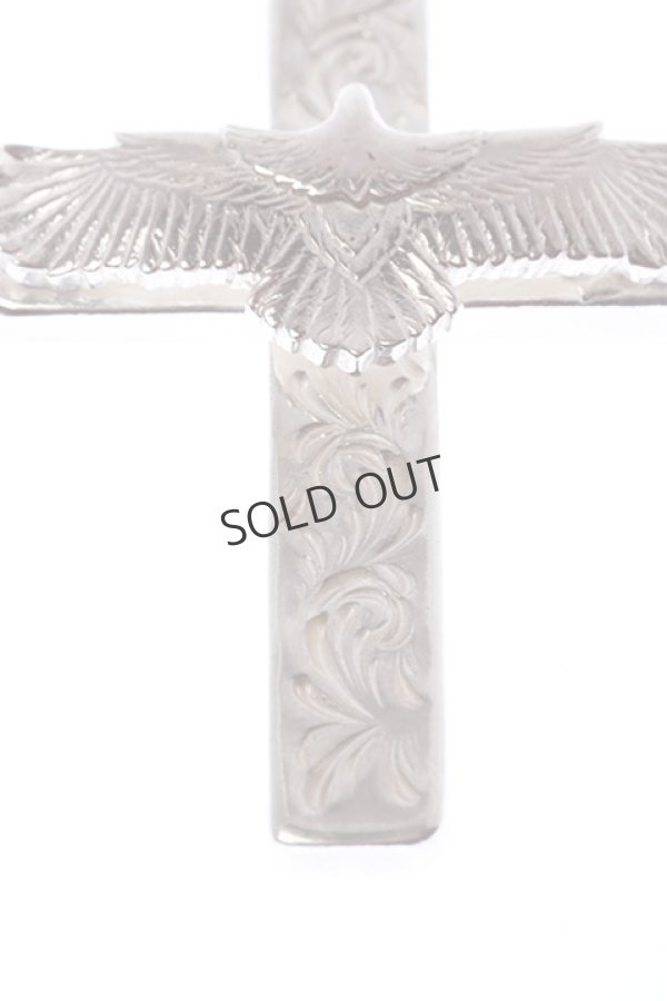 画像5: {SOLD}Taro Washimi タロウ ワシミ 鷲見太郎 mini arabesque cross pendant / eagle eg-06/925 parts{-BCS} (5)