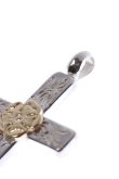 画像5: Taro Washimi タロウ ワシミ 鷲見太郎 mini arabesque cross pendant / S K18 flower metal{-BCS} (5)