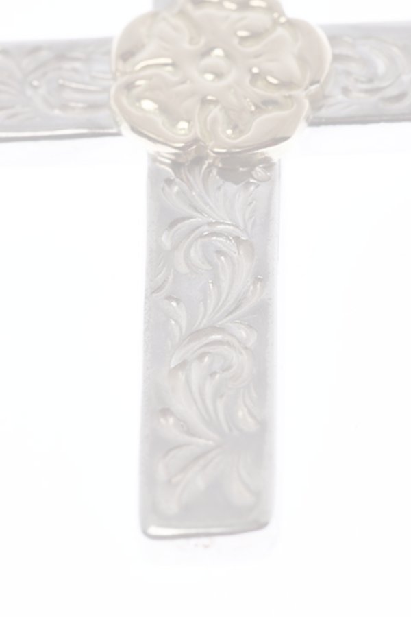 画像6:  {SOLD} Taro Washimi タロウ ワシミ 鷲見太郎 mini arabesque cross pendant / S K18 flower metal {-BCS}  :WT2023-02-F  (6)