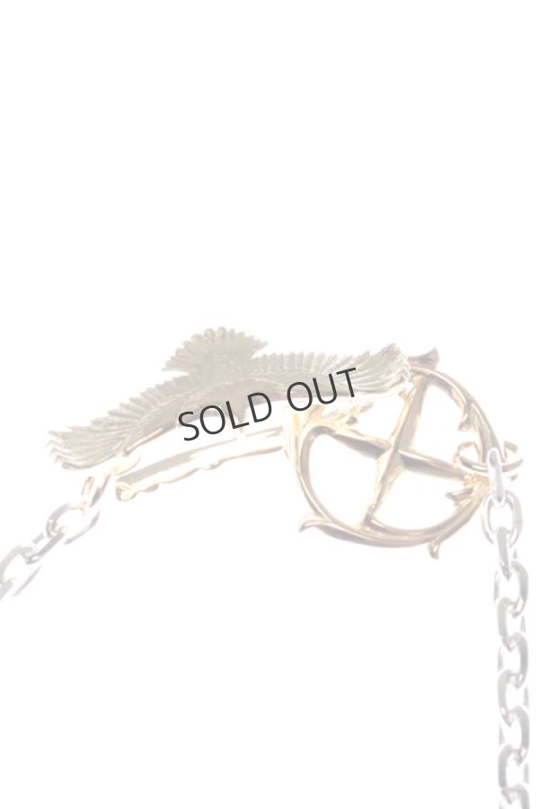 画像3: {SOLD}Taro Washimi タロウ ワシミ 鷲見太郎 S K18 flower metal pendant / slv chain 50cm{-BCS} (3)