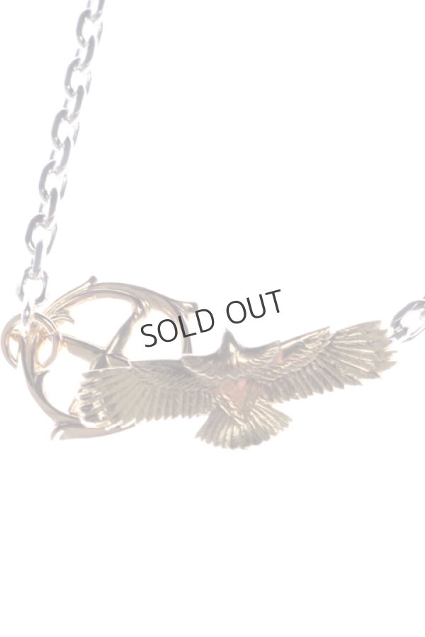 画像4: {SOLD}Taro Washimi タロウ ワシミ 鷲見太郎 S K18 flower metal pendant / slv chain 50cm{-BCS} (4)