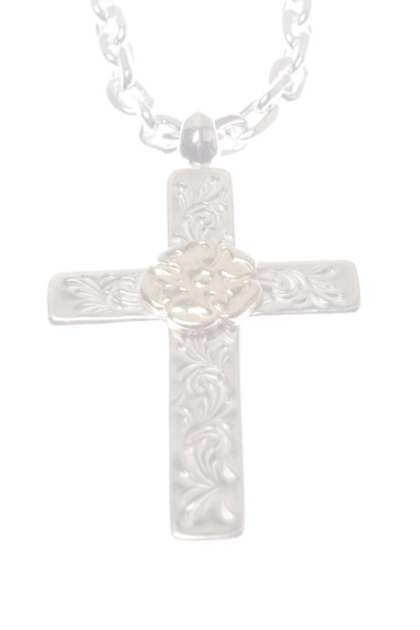 画像2:  {SOLD} Taro Washimi タロウ ワシミ 鷲見太郎 S K18 flower metal pendant / slv chain 50cm {-BCS}  :WT2023-14-CUS  (2)