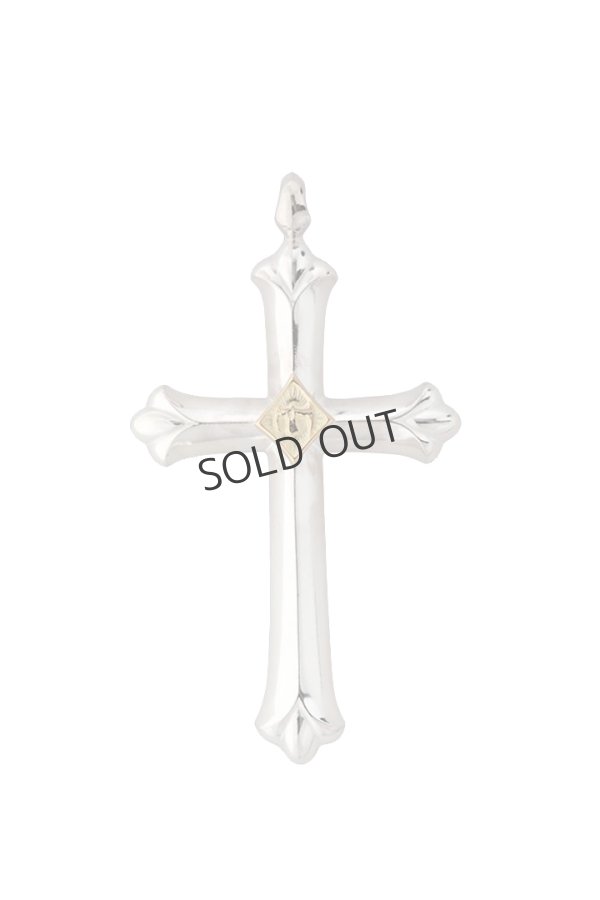 画像1: {SOLD}Taro Washimi タロウ ワシミ 鷲見太郎 Medium cross pendant{-BFS} (1)