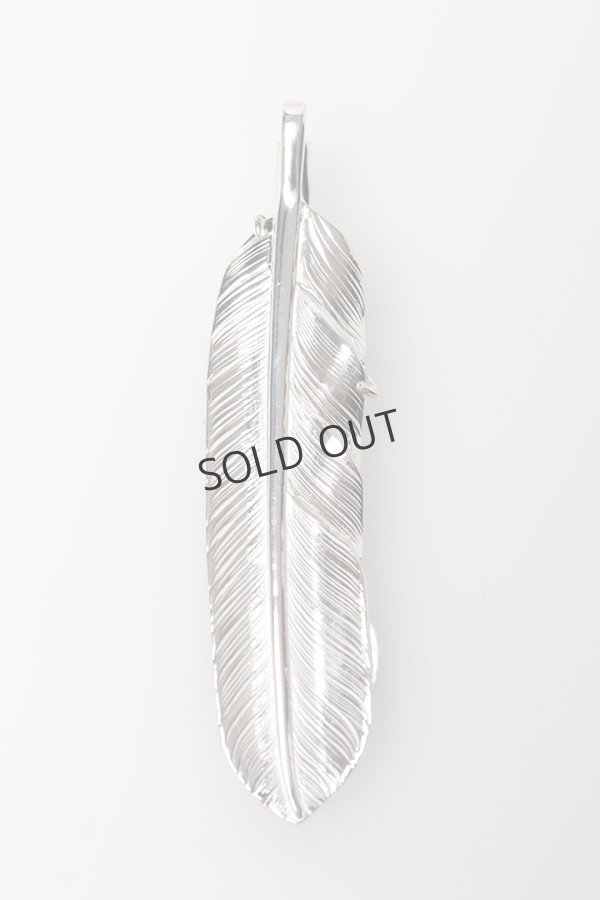 画像2: {SOLD}Taro Washimi タロウ ワシミ 鷲見太郎 L flight feather 02{-BFS} (2)