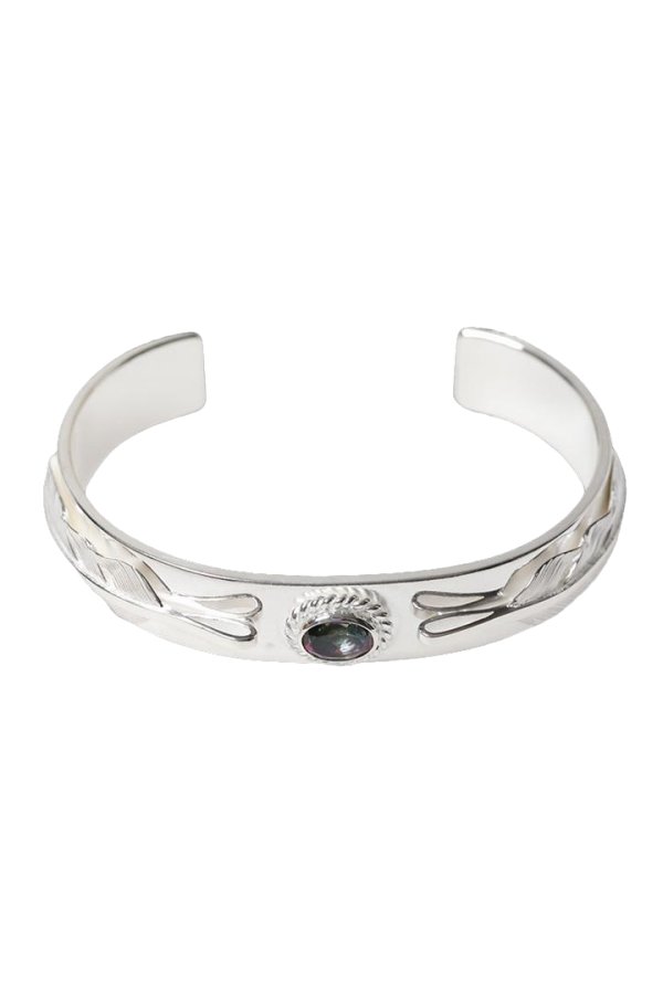 画像1: Taro Washimi タロウ ワシミ 鷲見太郎 M plain bangle 12mm{-BFS} (1)