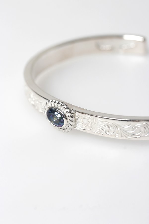 画像7: Taro Washimi タロウ ワシミ 鷲見太郎 Ｍ arabesque design 5mm bangle{-BFS} (7)