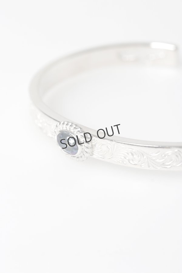 画像7: {SOLD}Taro Washimi タロウ ワシミ 鷲見太郎 Ｍ arabesque design 5mm bangle{-BFS} (7)