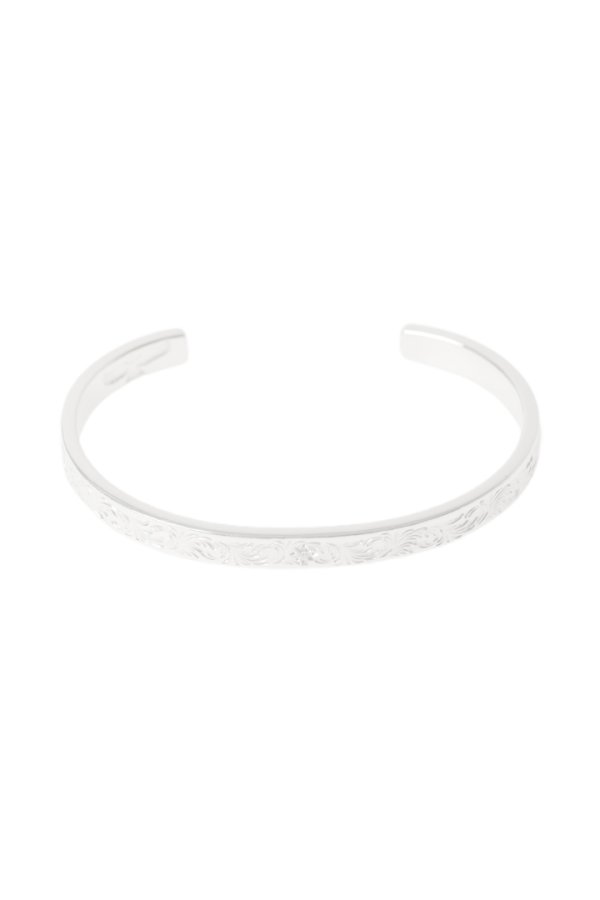 画像1:   Taro Washimi タロウ ワシミ 鷲見太郎 Ｍ arabesque design 5mm bangle {-BFS}  :WT20260407-28-F  (1)