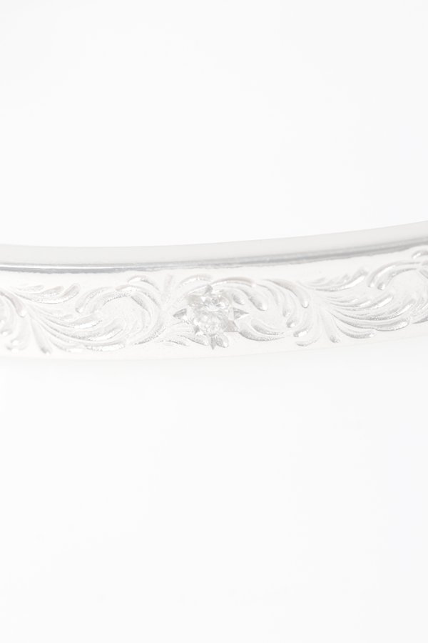 画像5:   Taro Washimi タロウ ワシミ 鷲見太郎 Ｍ arabesque design 5mm bangle {-BFS}  :WT20260407-28-F  (5)