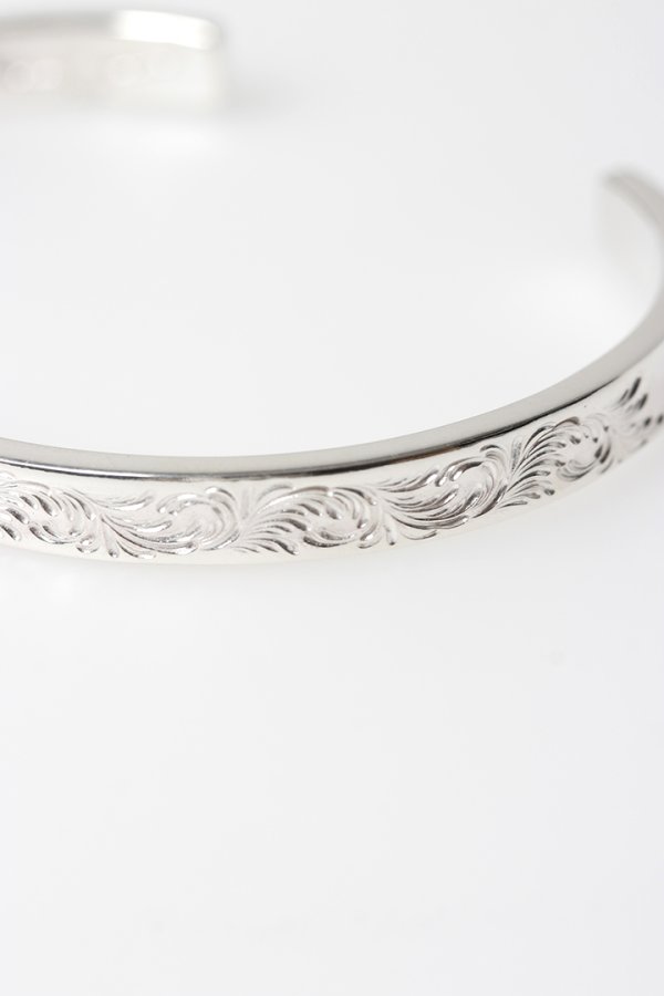 画像6: Taro Washimi タロウ ワシミ 鷲見太郎 Ｍ arabesque design 5mm bangle{-BFS} (6)