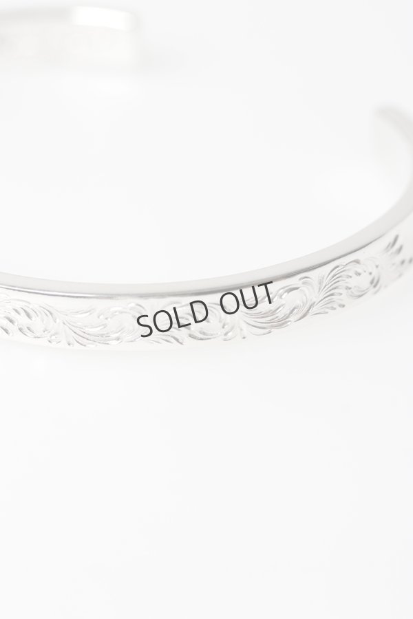 画像6: {SOLD}Taro Washimi タロウ ワシミ 鷲見太郎 Ｍ arabesque design 5mm bangle{-BFS} (6)