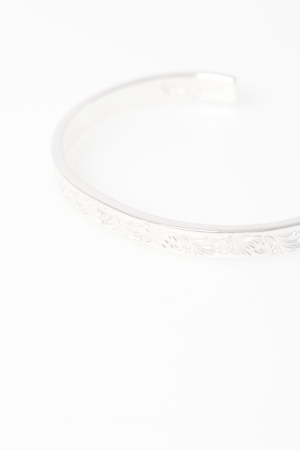 画像7:   Taro Washimi タロウ ワシミ 鷲見太郎 Ｍ arabesque design 5mm bangle {-BFS}  :WT20260407-28-F  (7)