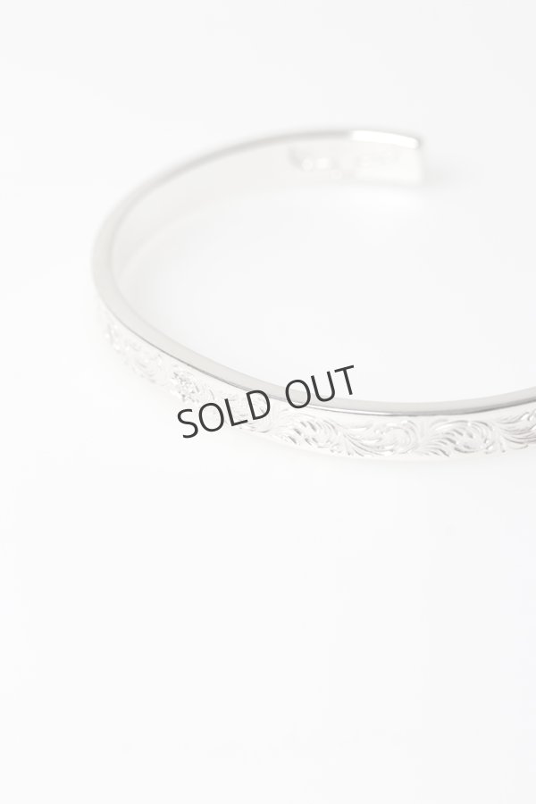 画像7: {SOLD}Taro Washimi タロウ ワシミ 鷲見太郎 Ｍ arabesque design 5mm bangle{-BFS} (7)
