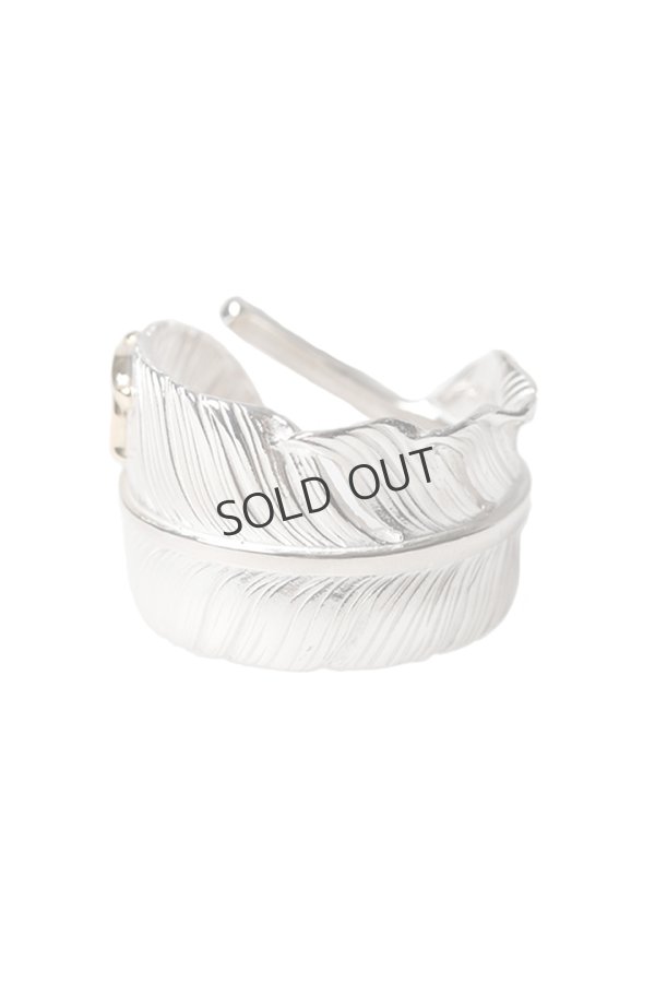 画像1: Taro Washimi タロウ ワシミ 鷲見太郎 L old feather ring 02{-BFS} (1)