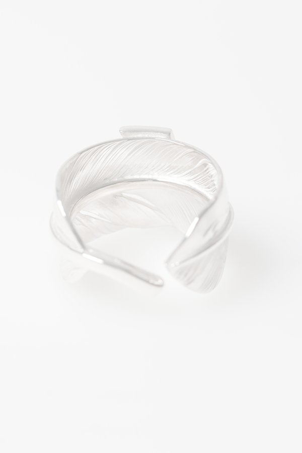 画像2:   Taro Washimi タロウ ワシミ 鷲見太郎 L arabesque flight feather 01 ring {-BFS}  :WT20260407-50-19  (2)