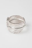 画像4: Taro Washimi タロウ ワシミ 鷲見太郎 L arabesque flight feather 01 ring{-BFS} (4)