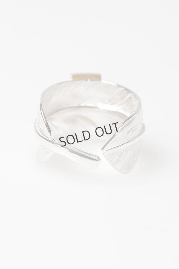 画像4: Taro Washimi タロウ ワシミ 鷲見太郎 L arabesque flight feather 01 ring{-BFS} (4)